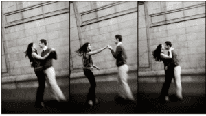 couple dances at the palace of fine arts in san francisco