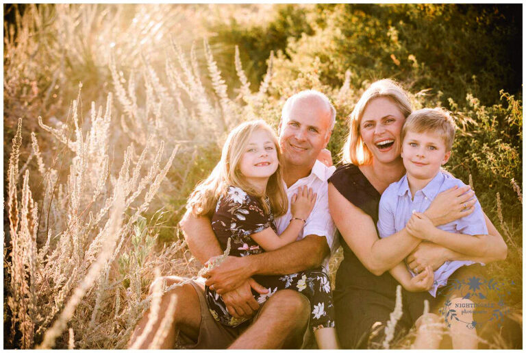 Sunset family beach portraits in the Bay Area by Nightingale Photography