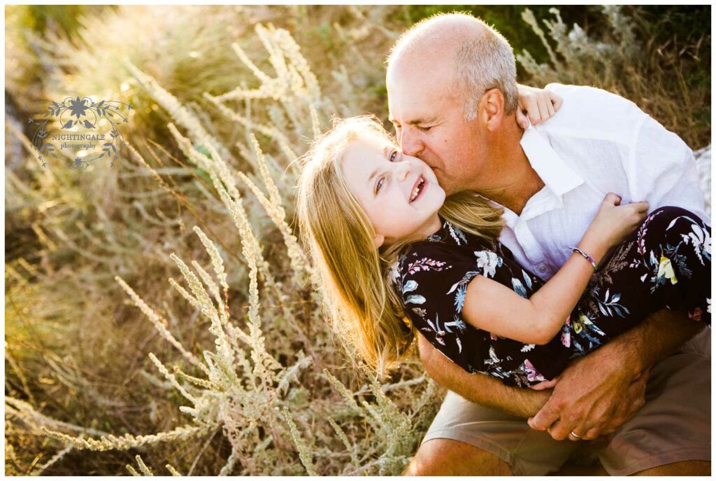 Sunset family beach portraits in the Bay Area by Nightingale Photography