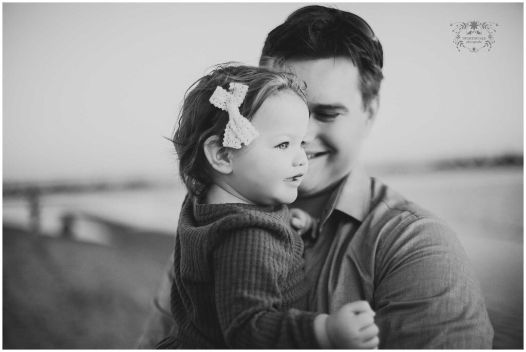Beach photos of baby girl by Alameda photographer