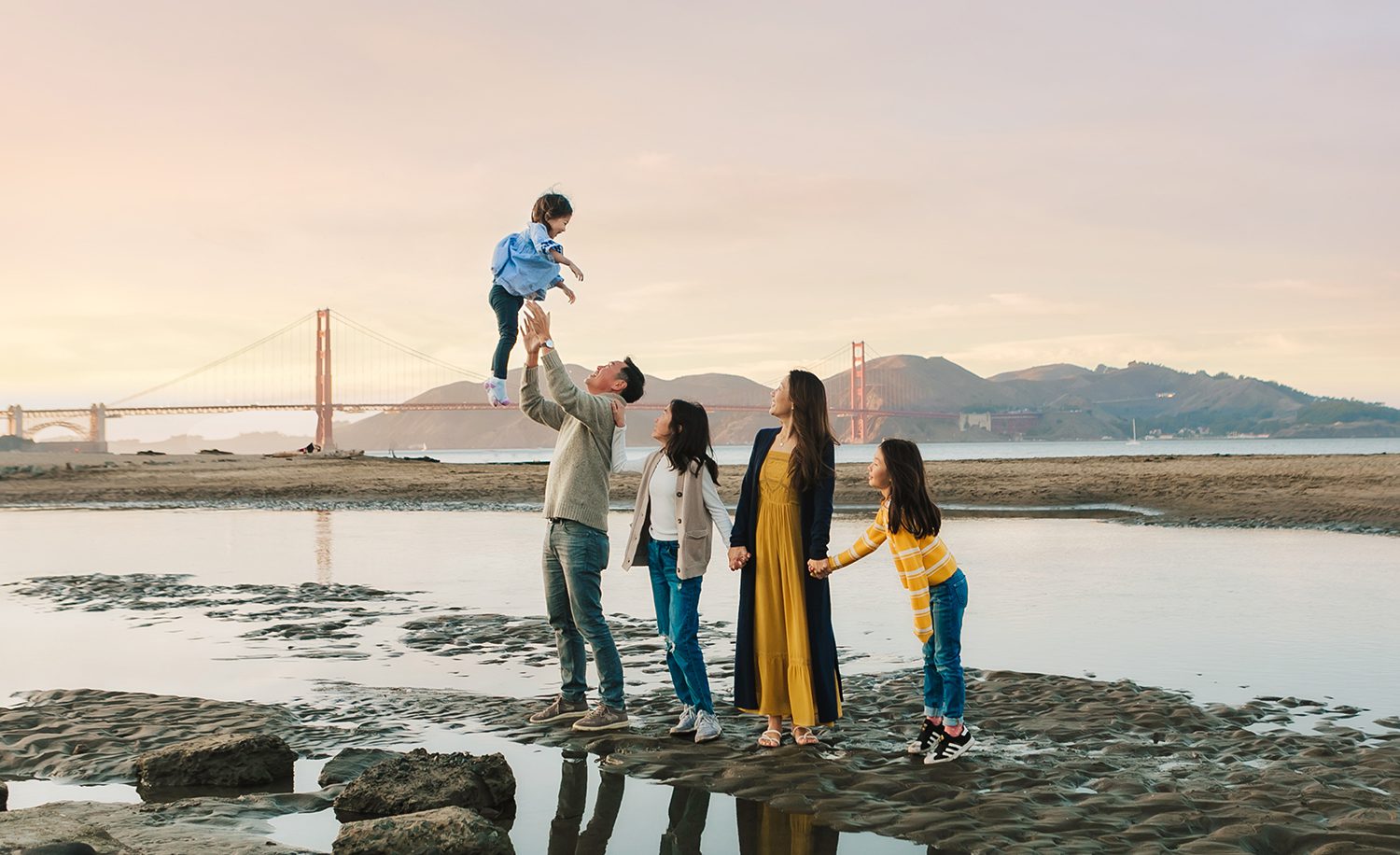 san francisco family portraits golden gate bridge