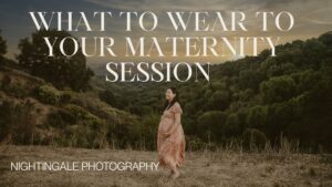 pregnant woman stands on the hills in oakland for her maternity photos